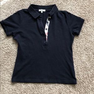 Black Burberry Polo